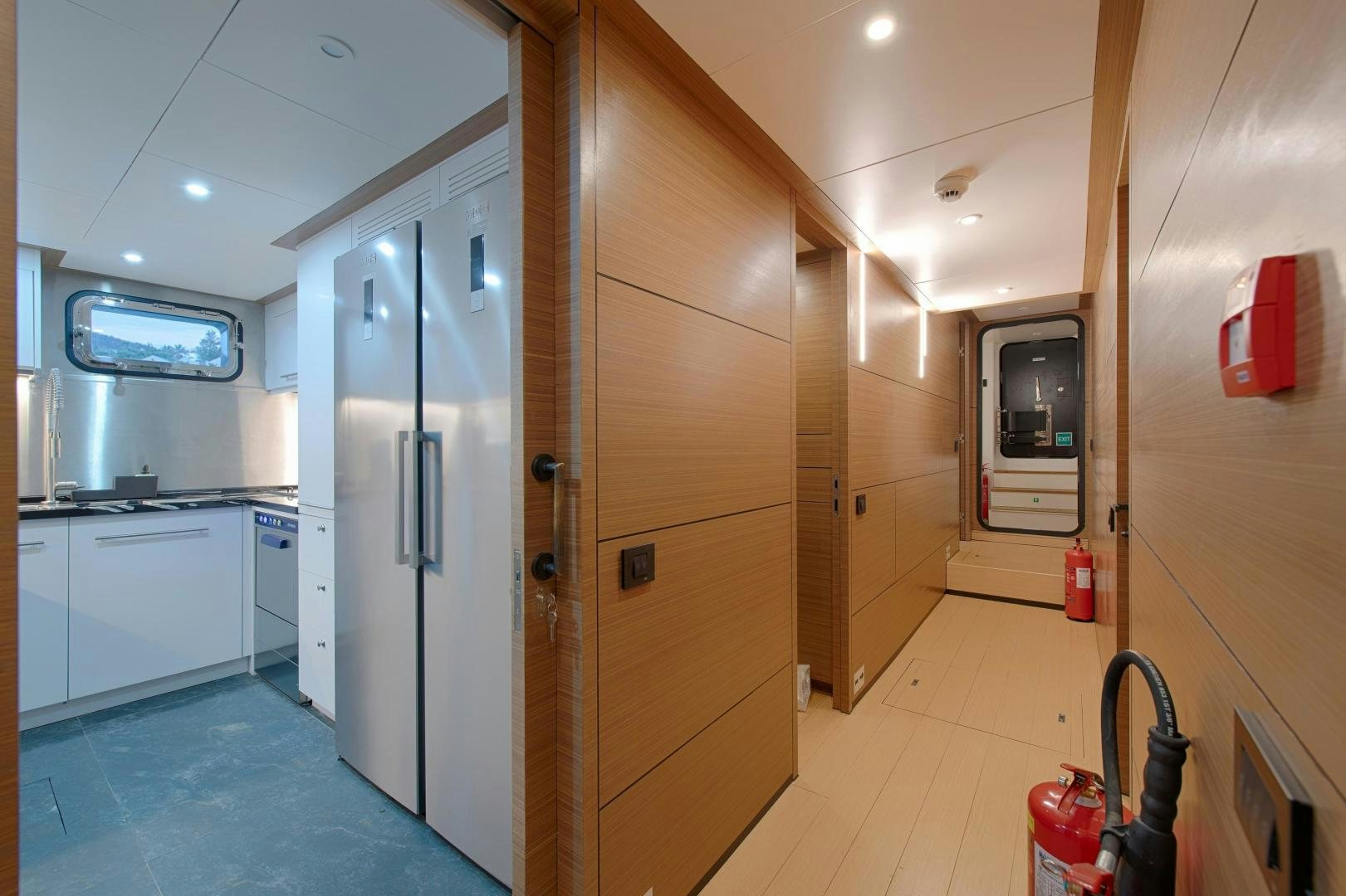 a room with a large closet aboard MITI ONE Yacht for Sale