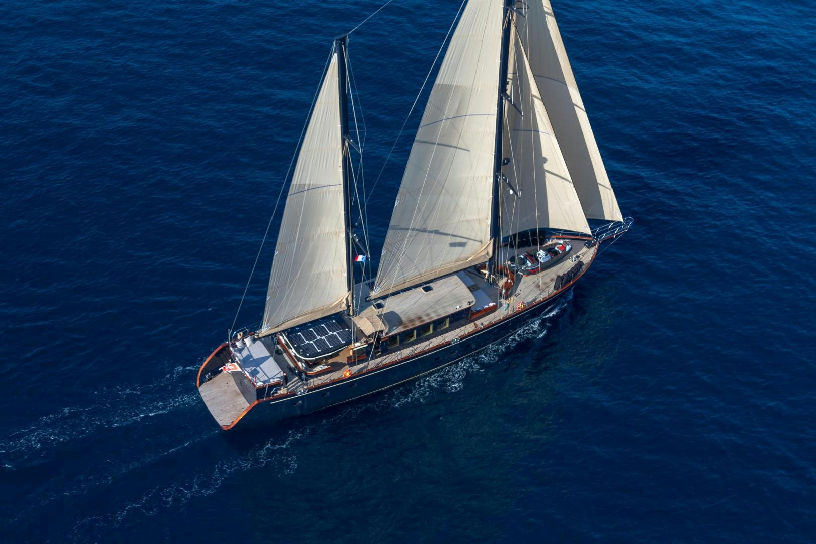 a sailboat on the water aboard MITI ONE Yacht for Sale