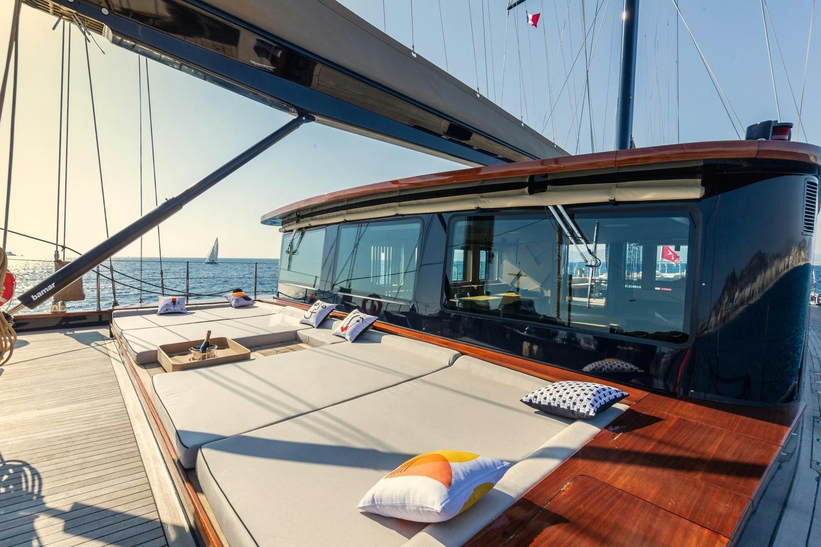a boat on the water aboard MITI ONE Yacht for Sale