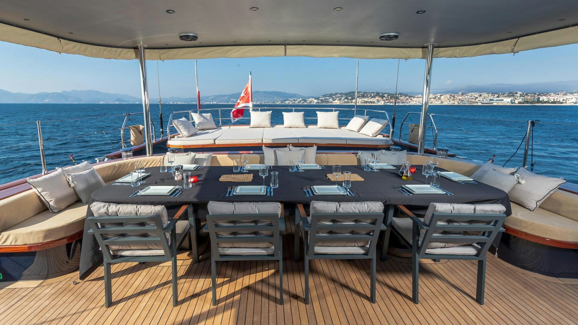 a boat on the water aboard MITI ONE Yacht for Sale