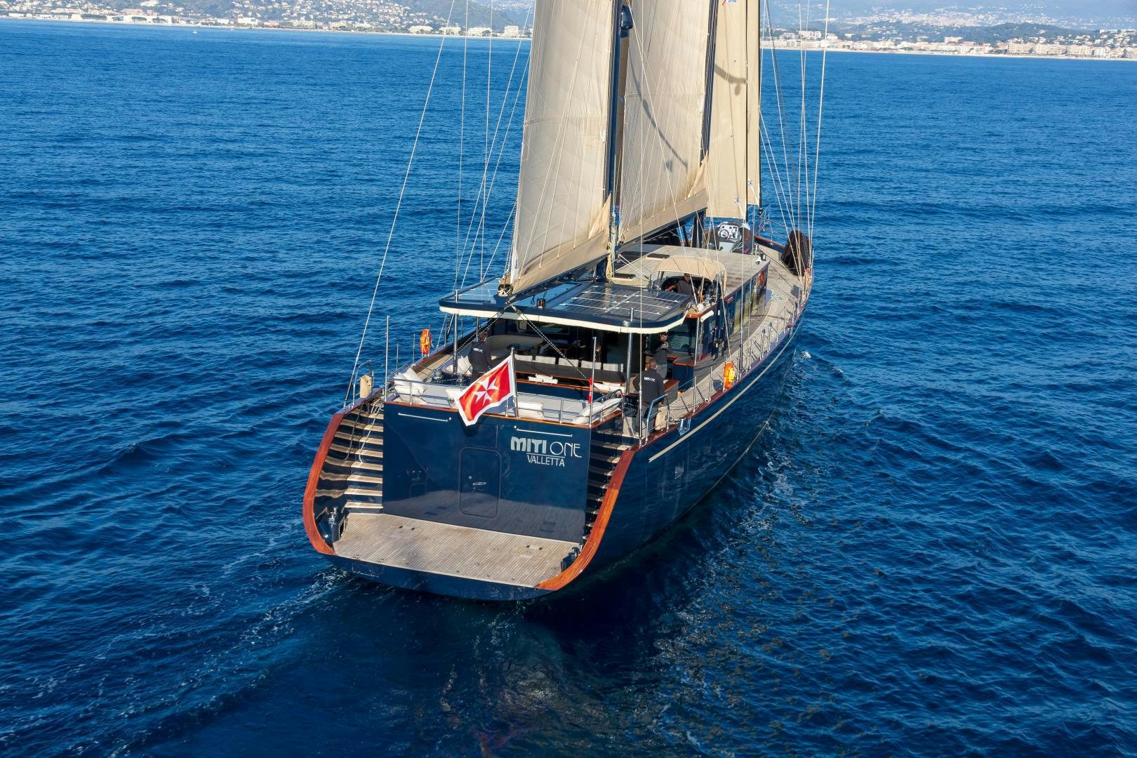 a boat in the water aboard MITI ONE Yacht for Sale