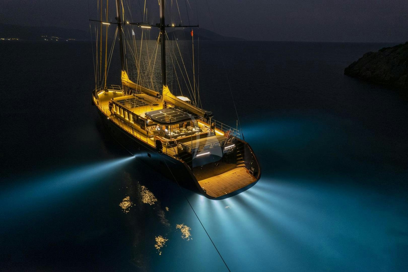 a satellite in the water aboard MITI ONE Yacht for Sale