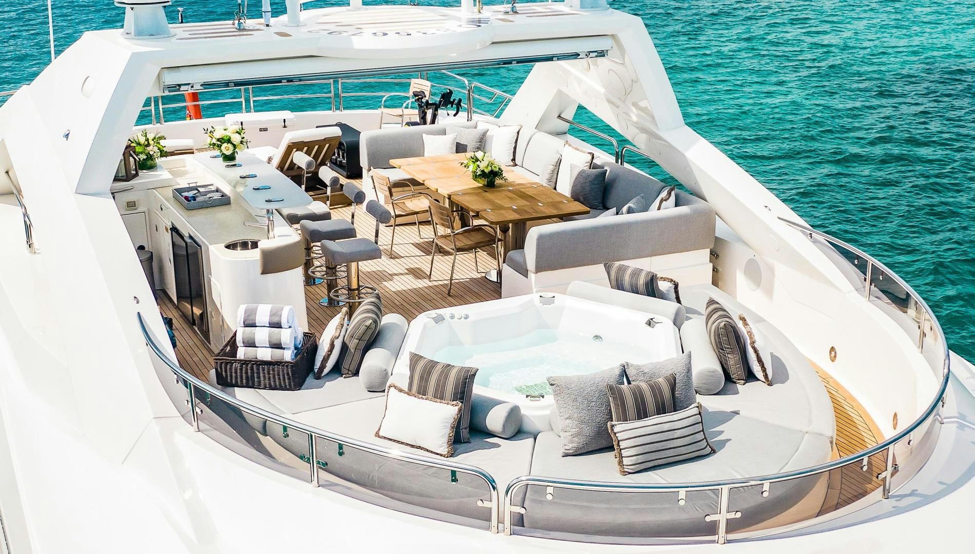 a boat on the water aboard ACACIA Yacht for Sale