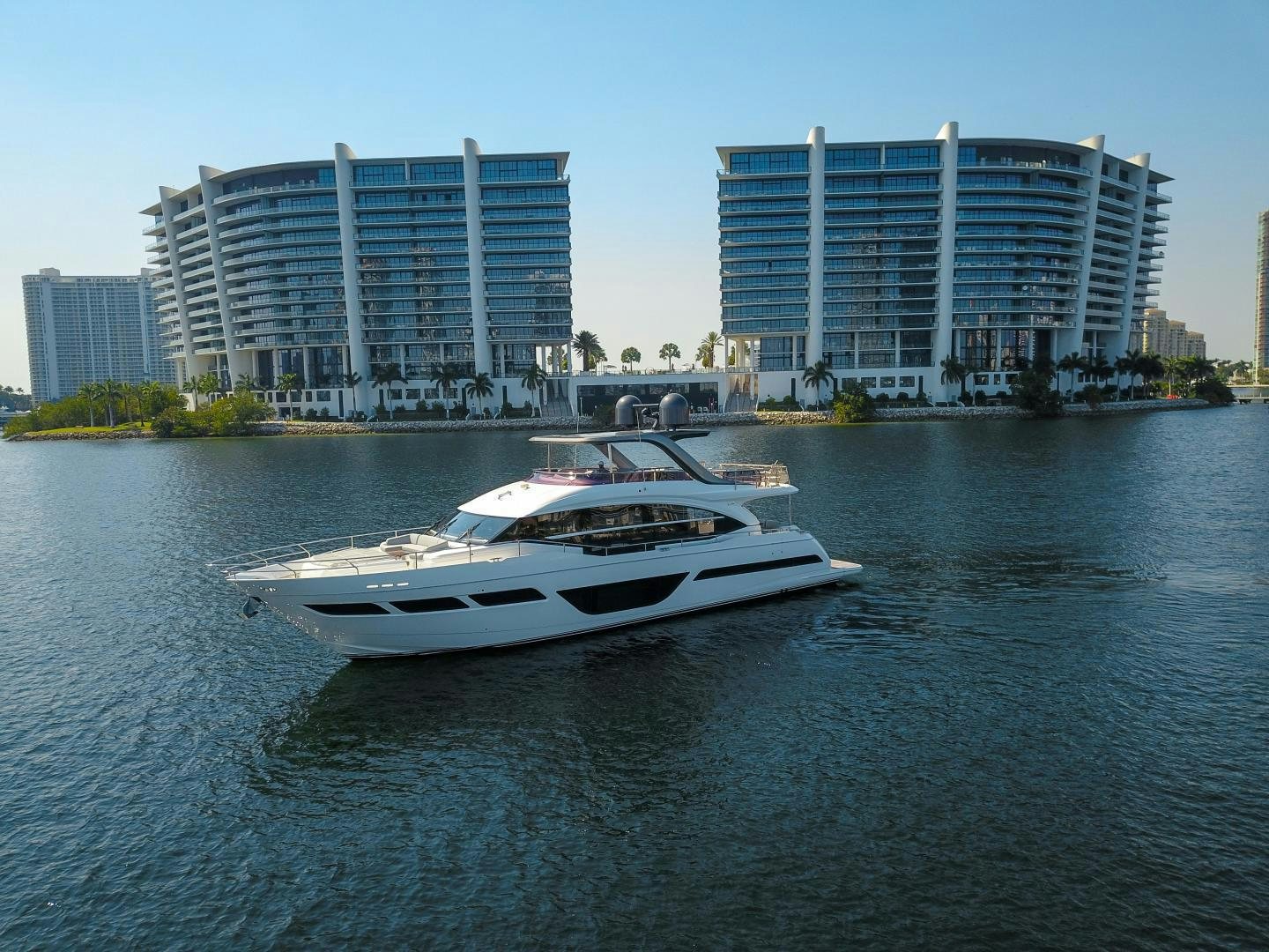 a boat on the water aboard PLAY TO WIN Yacht for Sale