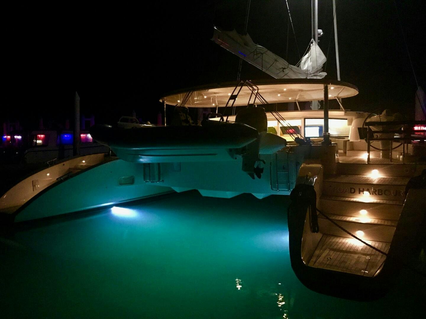a boat on the water aboard LAYSAN Yacht for Sale