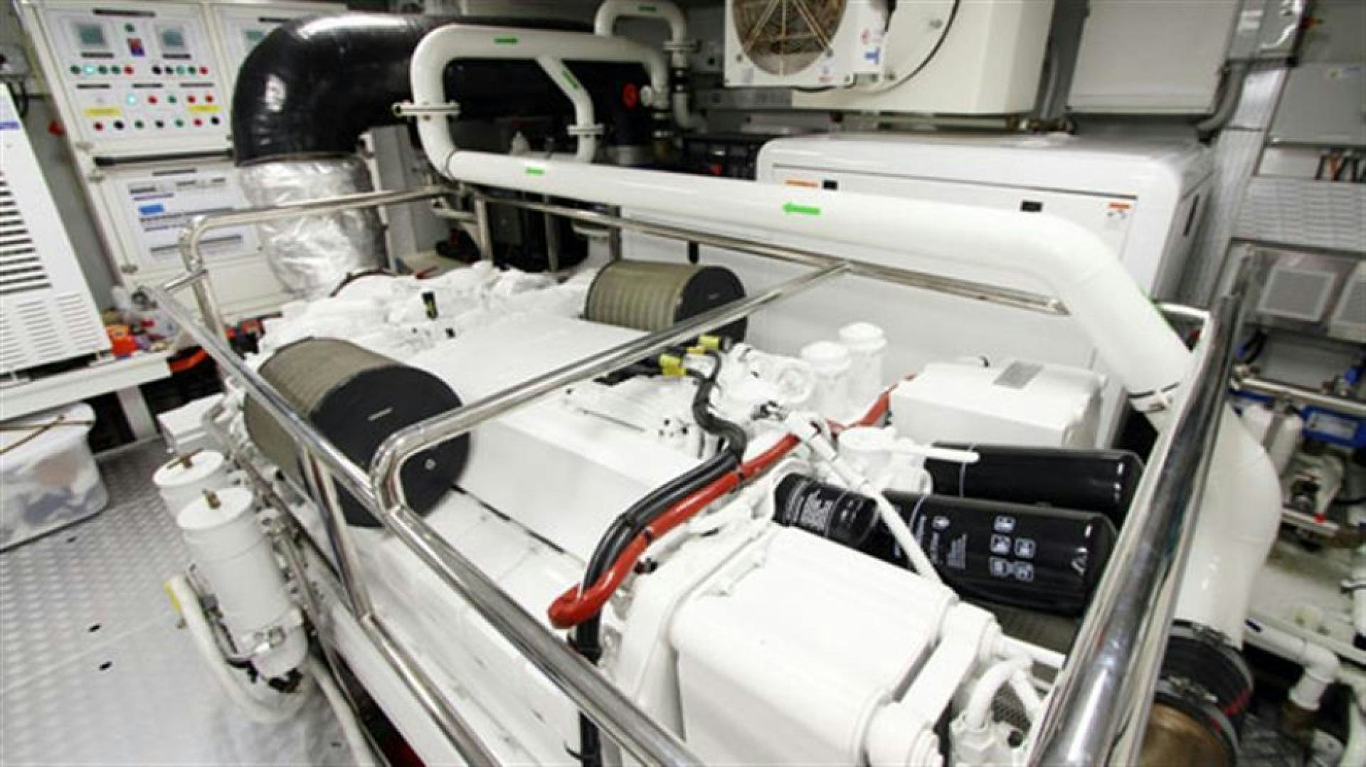 a machine with wires aboard LA TACHE Yacht for Sale