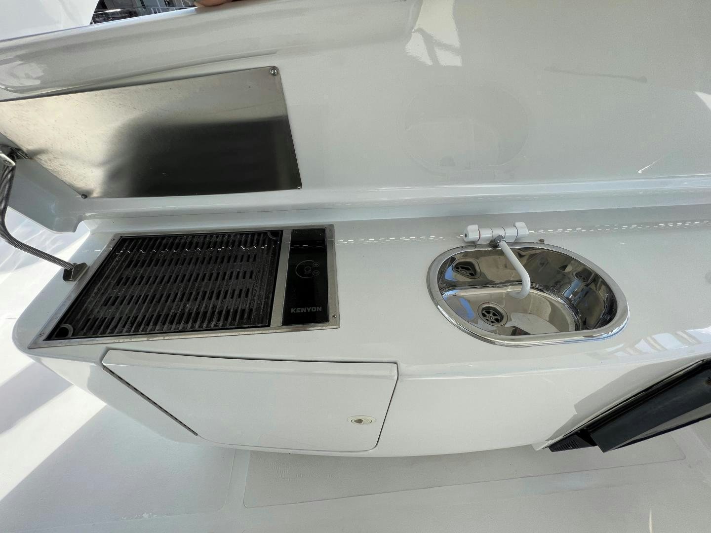 a car with a small sink aboard MAGIC MOMENTS Yacht for Sale