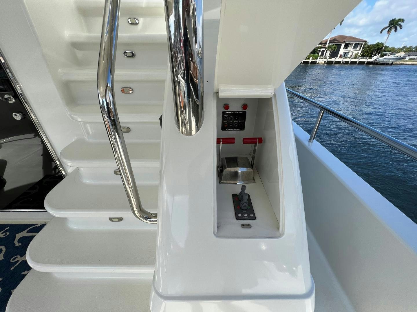 the inside of a boat aboard MAGIC MOMENTS Yacht for Sale