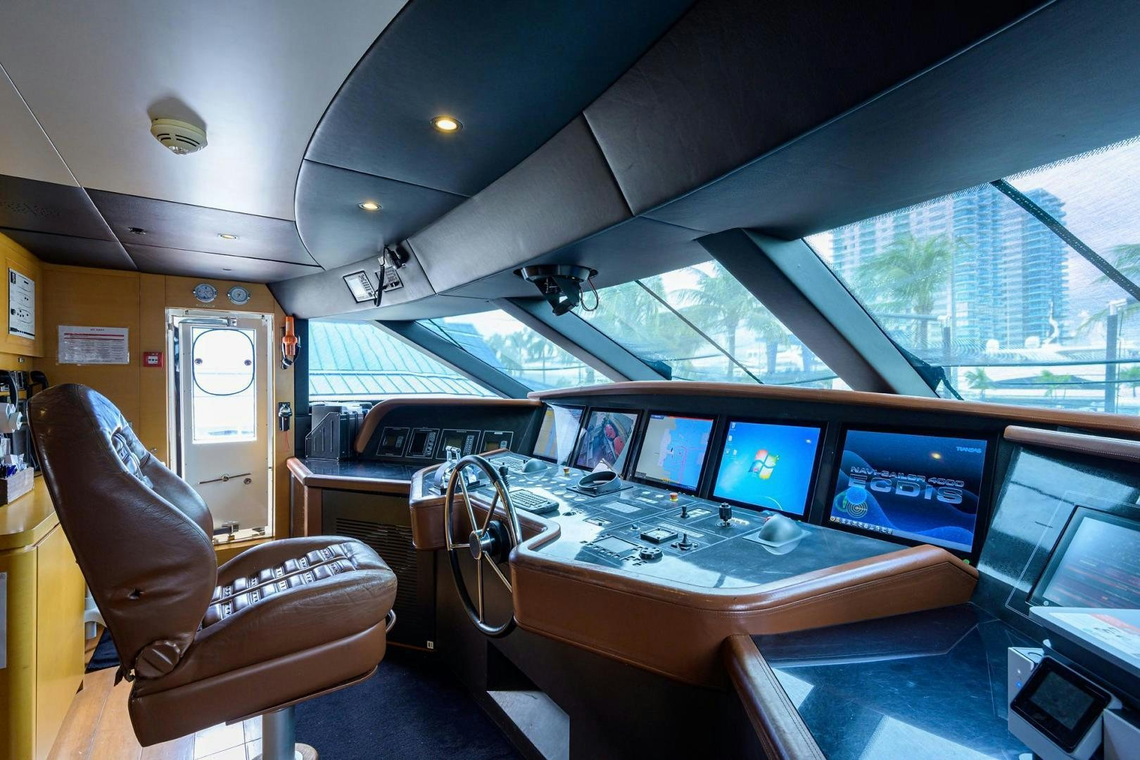 a room with many computers aboard AWAY Yacht for Sale