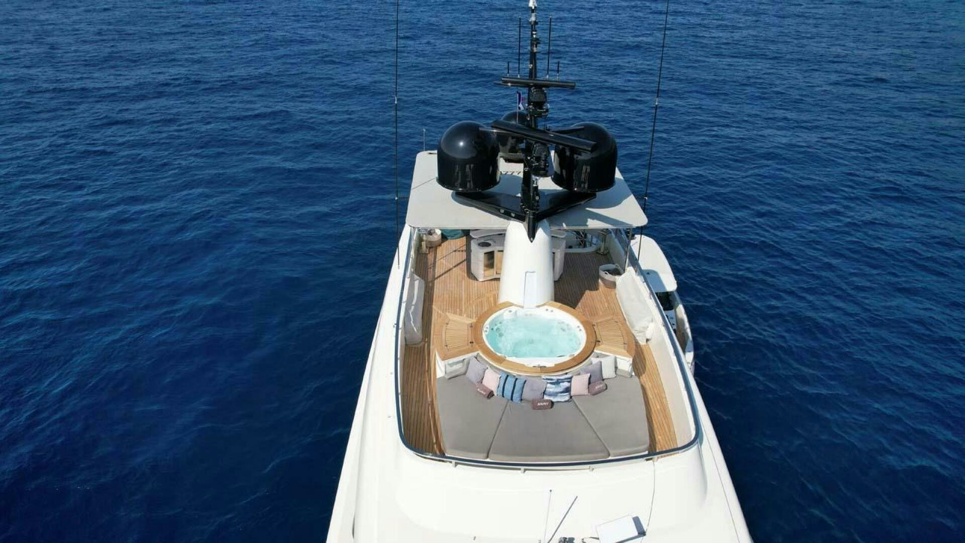 a boat in the water aboard AWAY Yacht for Sale