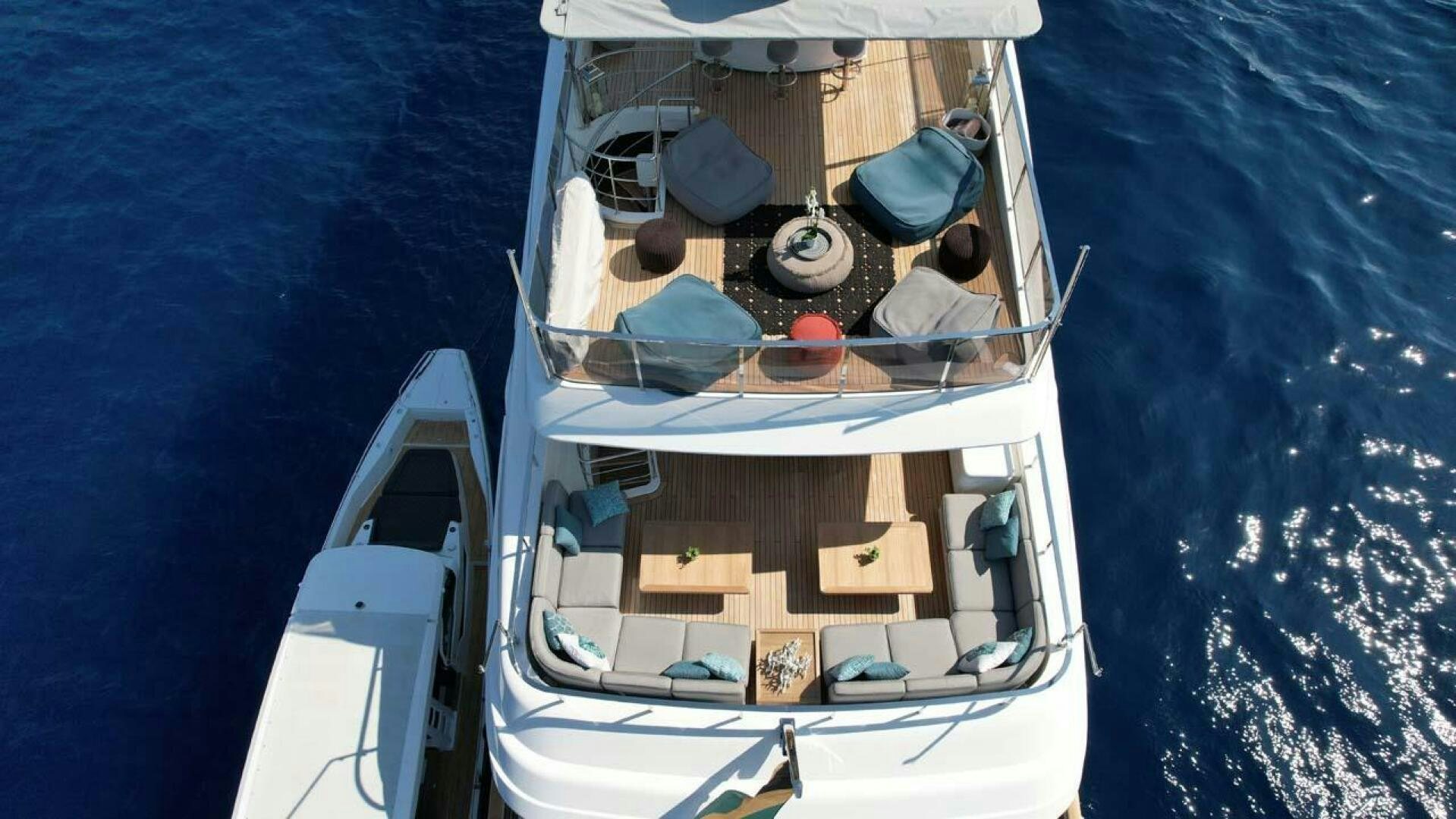 a boat on the water aboard AWAY Yacht for Sale