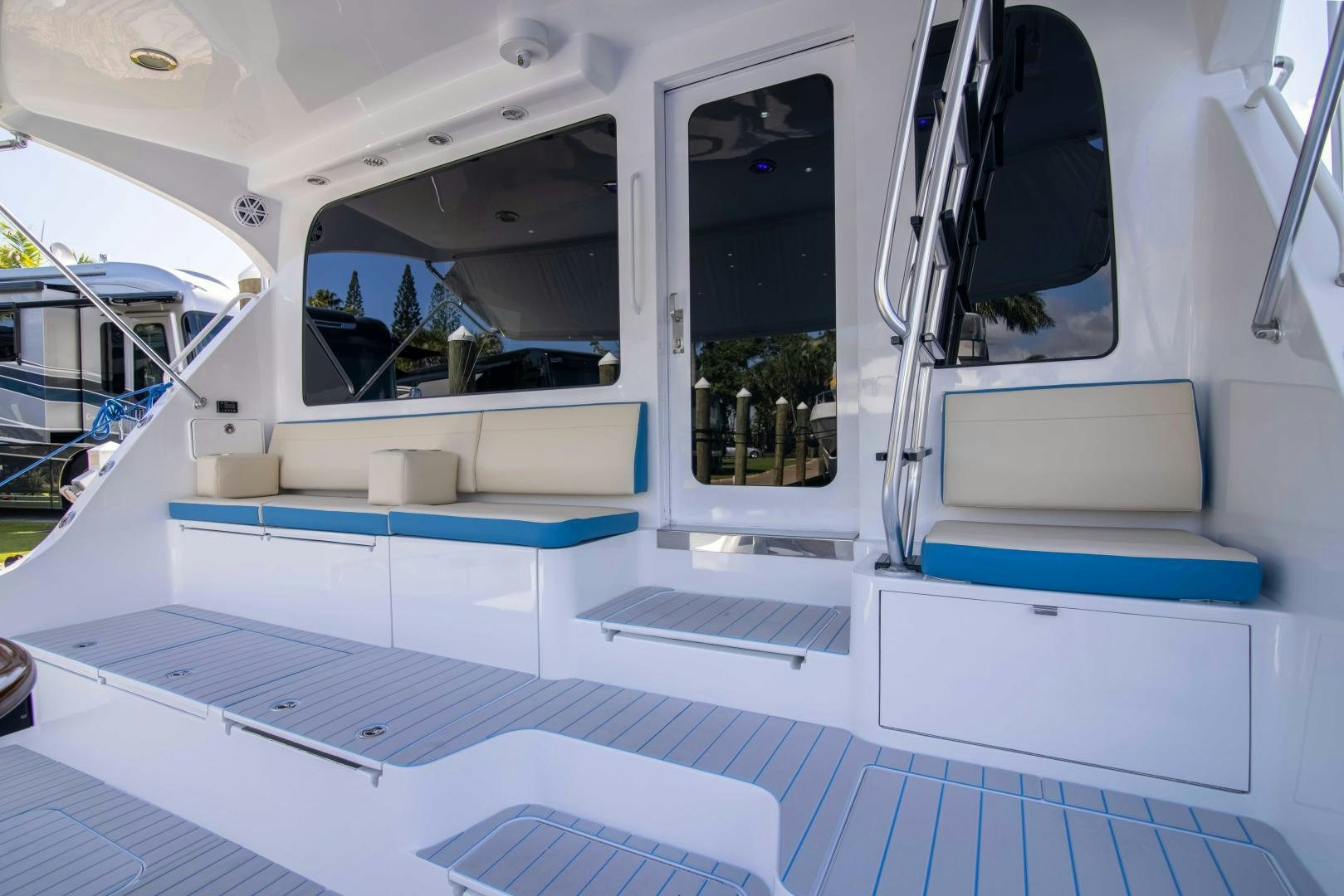 inside of a vehicle aboard IONA LOUISE Yacht for Sale