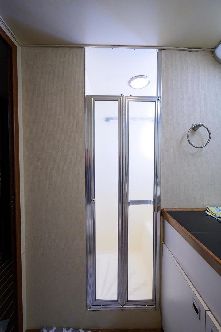 a door in a room aboard CHRISTIE LEE Yacht for Sale