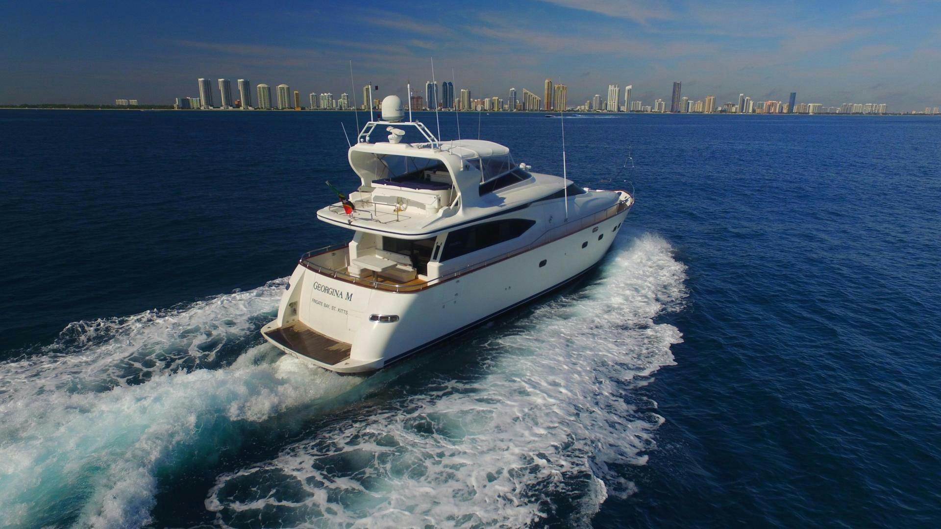 a boat on the water aboard UNZIPPED Yacht for Sale
