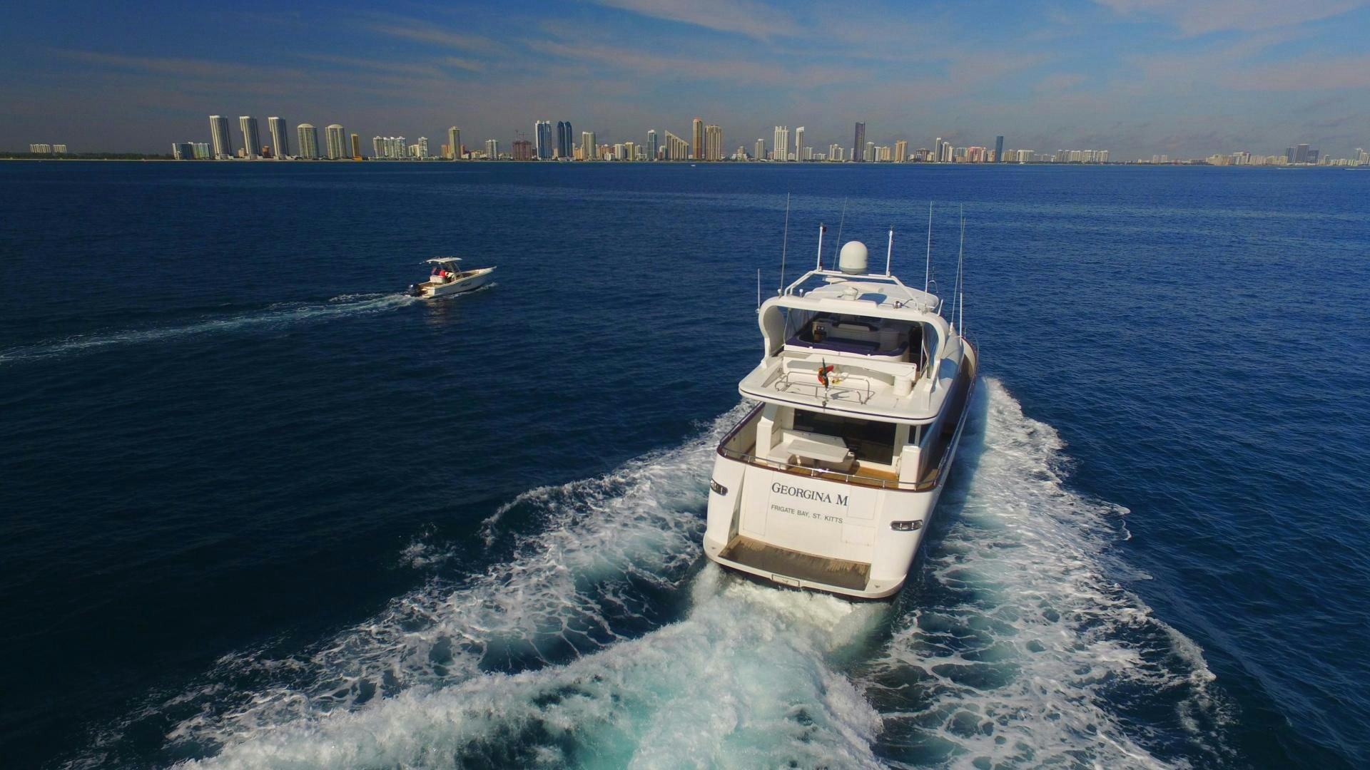 a boat on the water aboard UNZIPPED Yacht for Sale