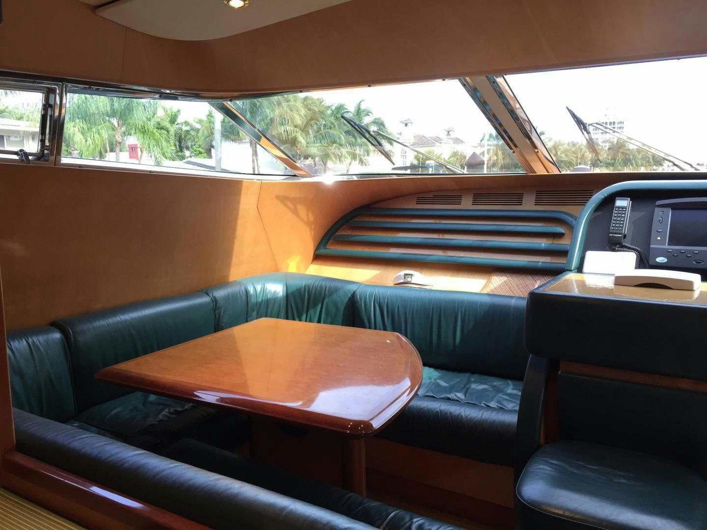 inside of a car aboard UNZIPPED Yacht for Sale