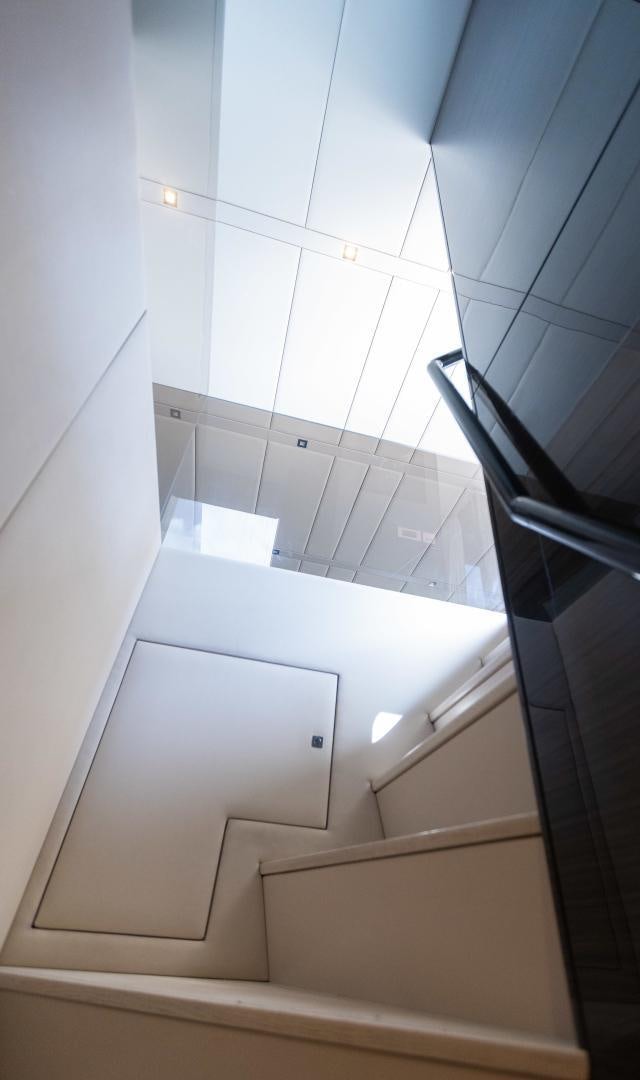 a white tile wall aboard ROCK STAR 2.0 Yacht for Sale