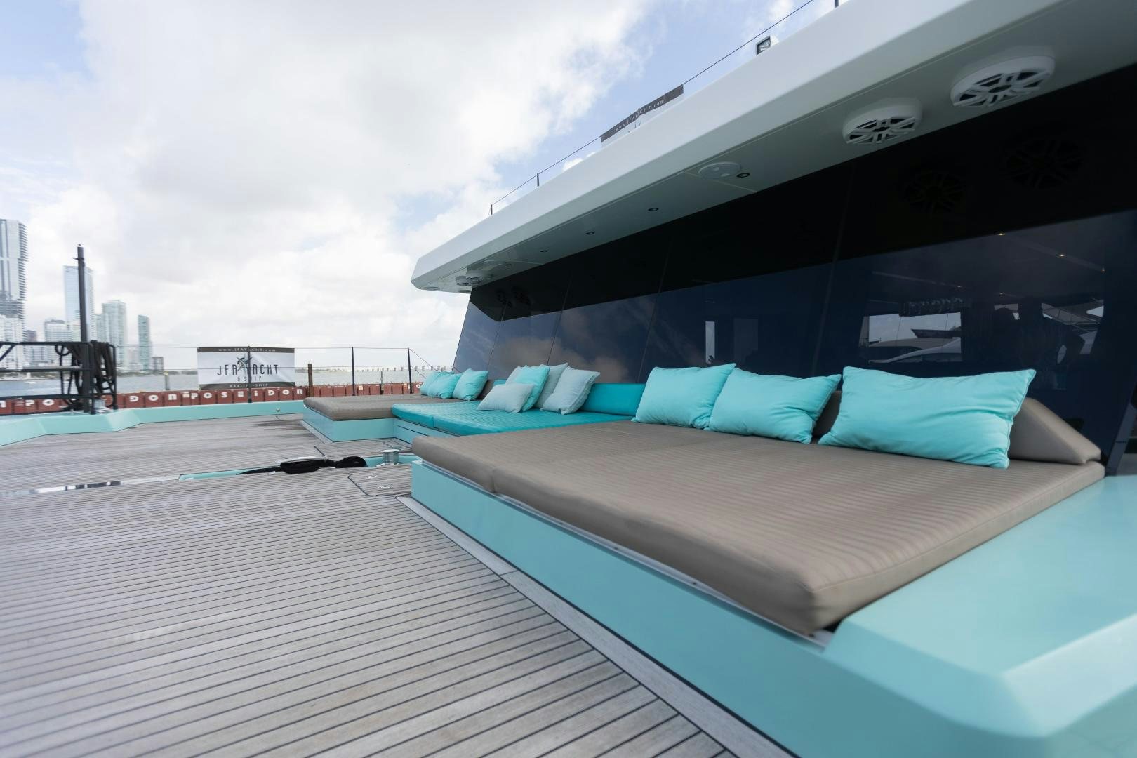 a boat on the water aboard ROCK STAR 2.0 Yacht for Sale