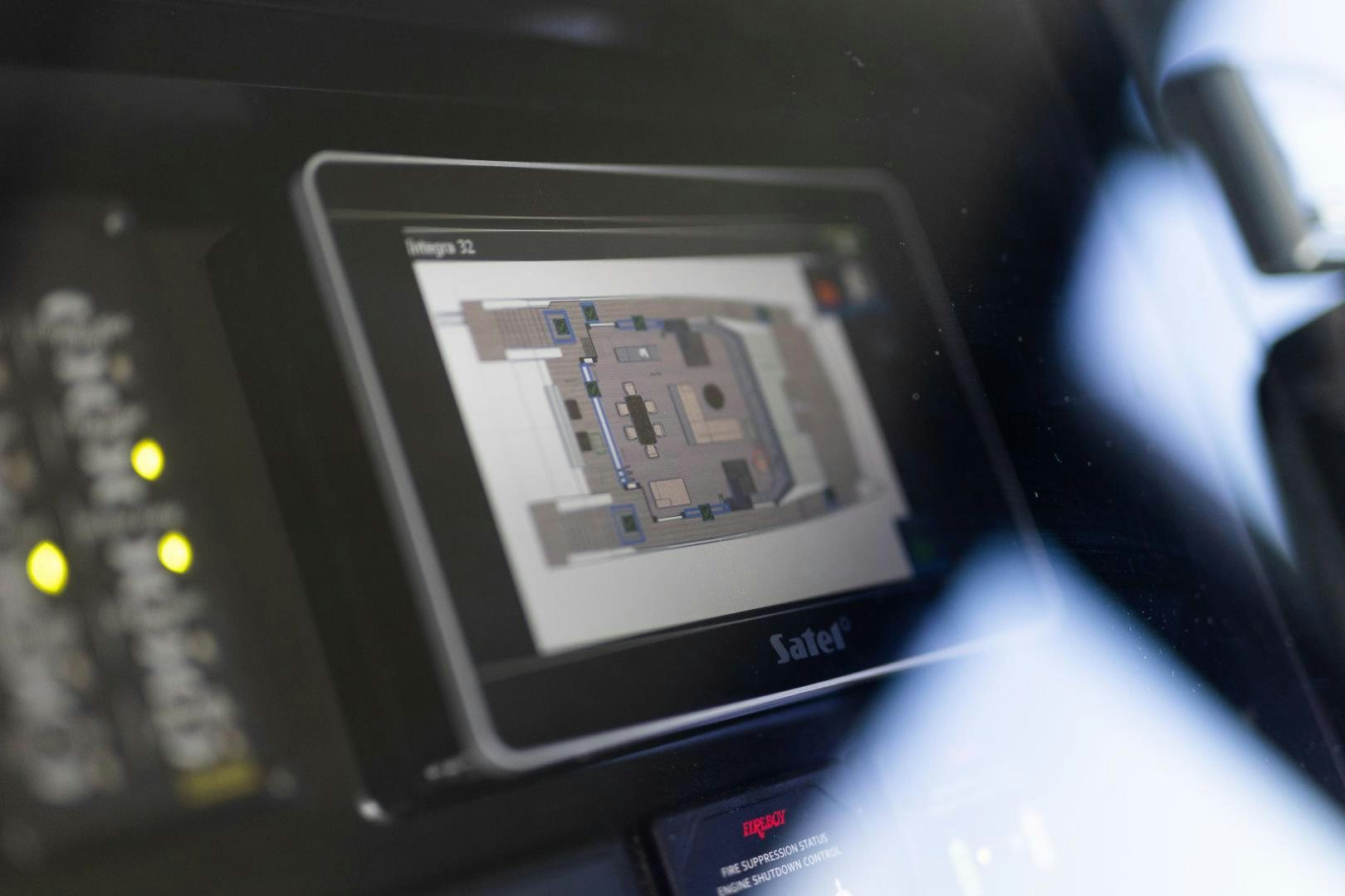 a close-up of a cell phone aboard ROCK STAR 2.0 Yacht for Sale