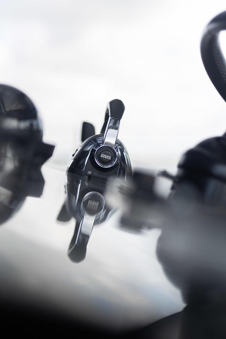 a hand holding a gun aboard ROCK STAR 2.0 Yacht for Sale