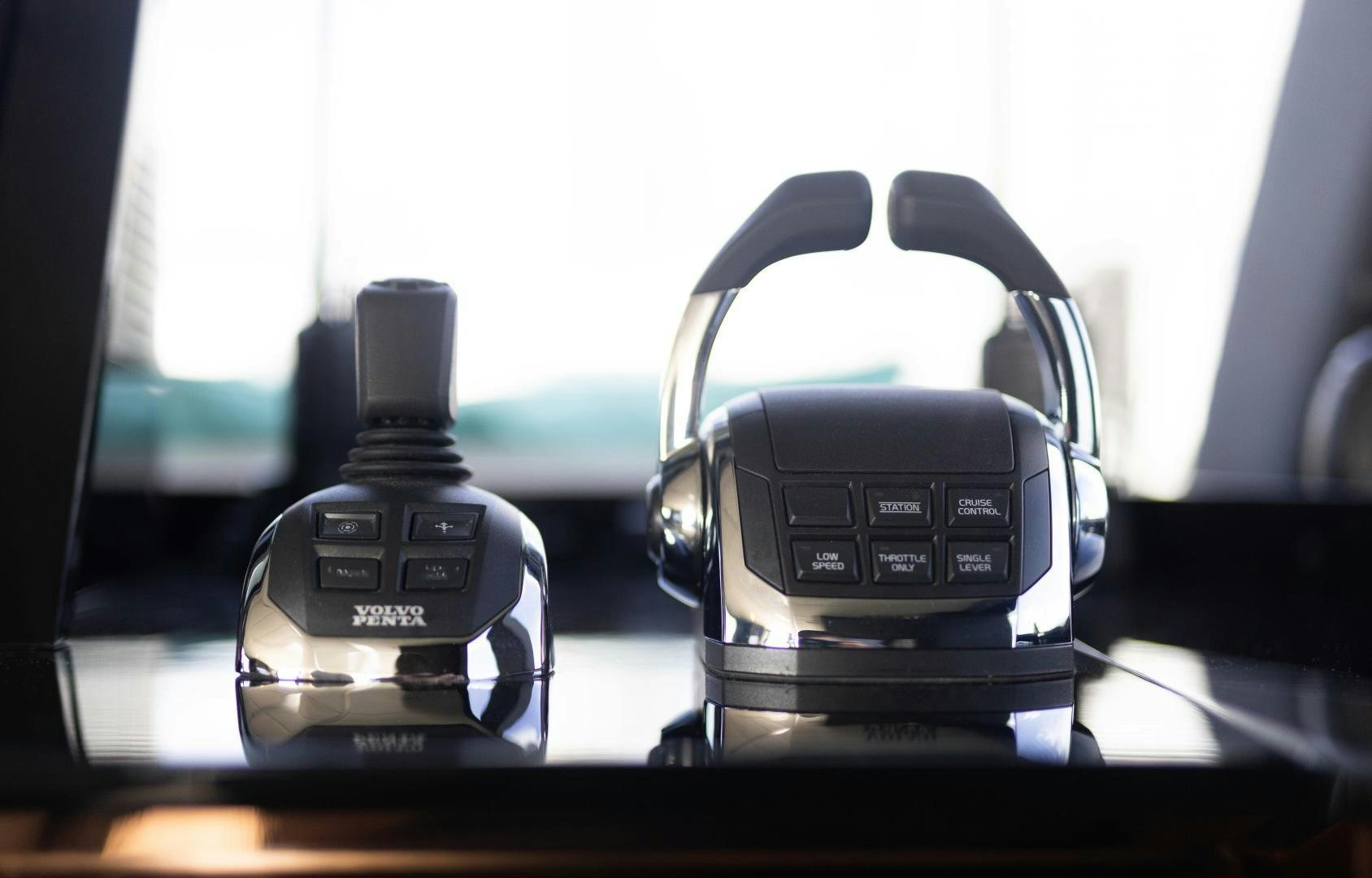 a telephone on a desk aboard ROCK STAR 2.0 Yacht for Sale