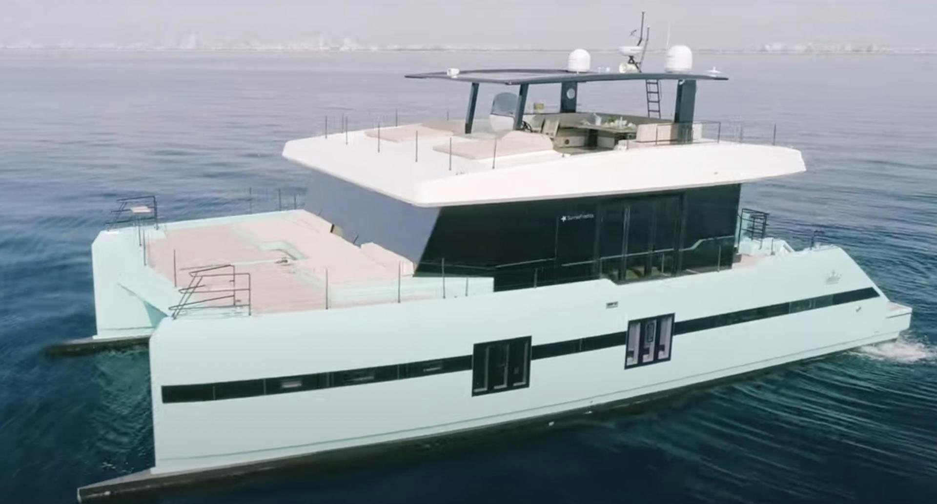 a white boat in the water aboard ROCK STAR 2.0 Yacht for Sale