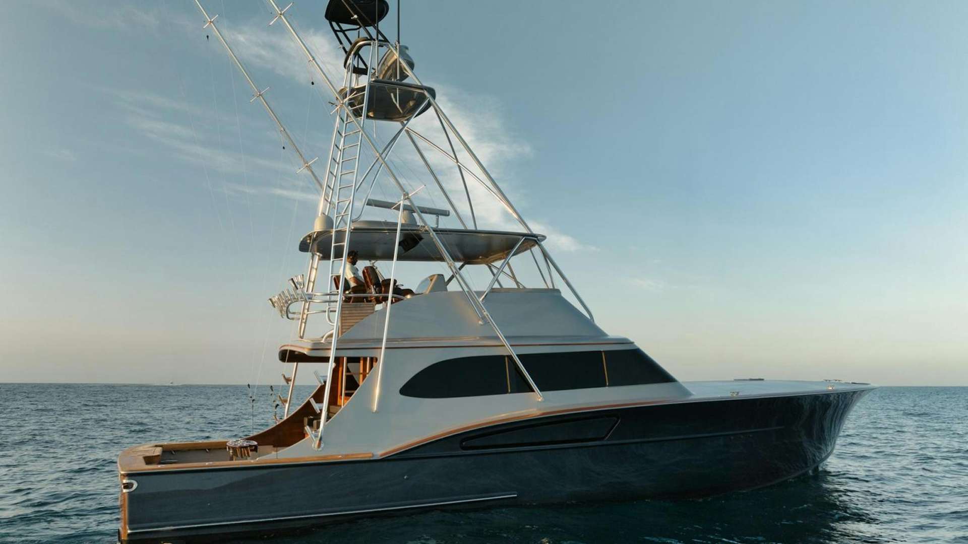 a boat in the water aboard GRAND SLAM Yacht for Sale