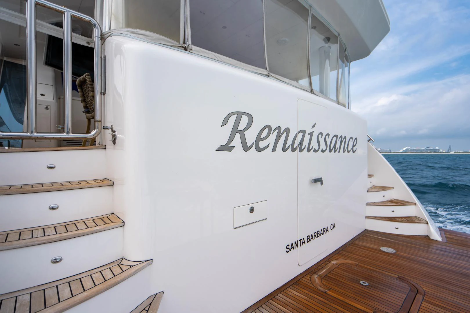 text aboard RENAISSANCE Yacht for Sale