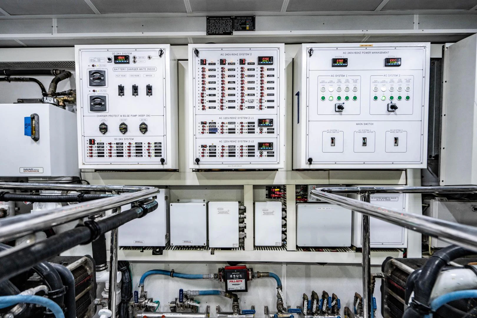 a room with several machines aboard RENAISSANCE Yacht for Sale