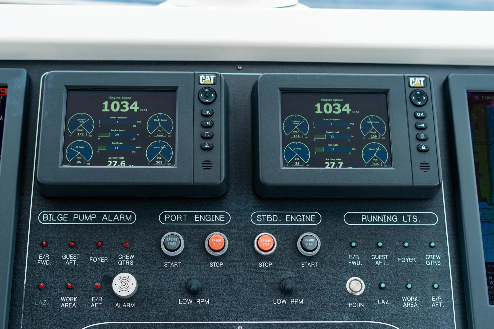 graphical user interface aboard RENAISSANCE Yacht for Sale