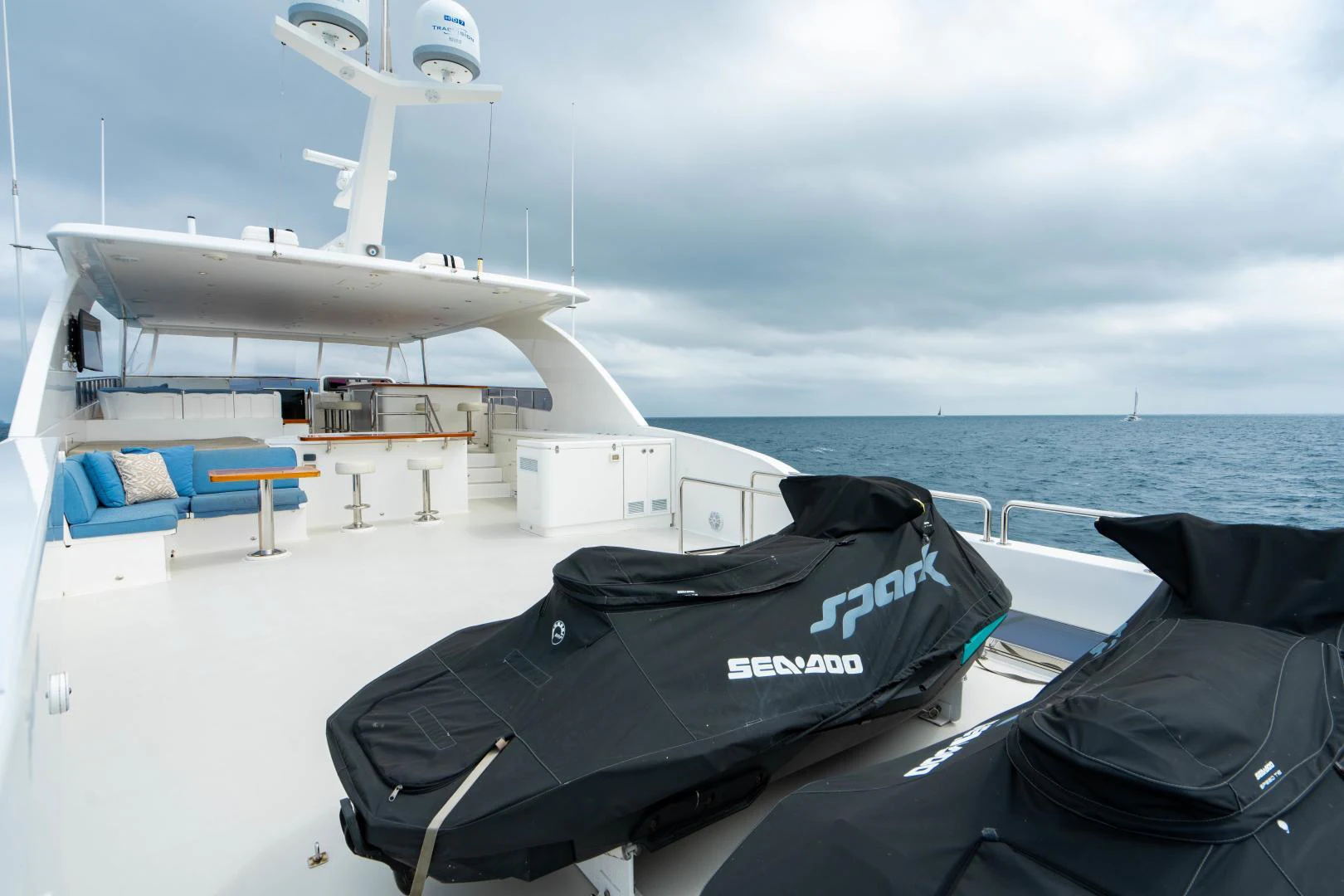 a boat on the water aboard RENAISSANCE Yacht for Sale