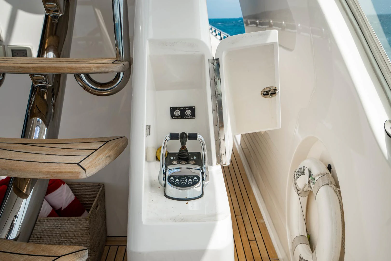 a car inside a room aboard RENAISSANCE Yacht for Sale