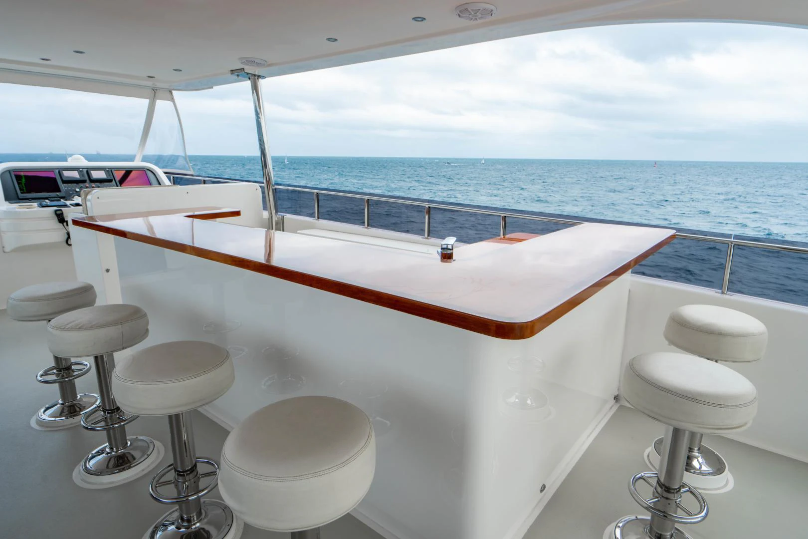 a boat on the water aboard RENAISSANCE Yacht for Sale