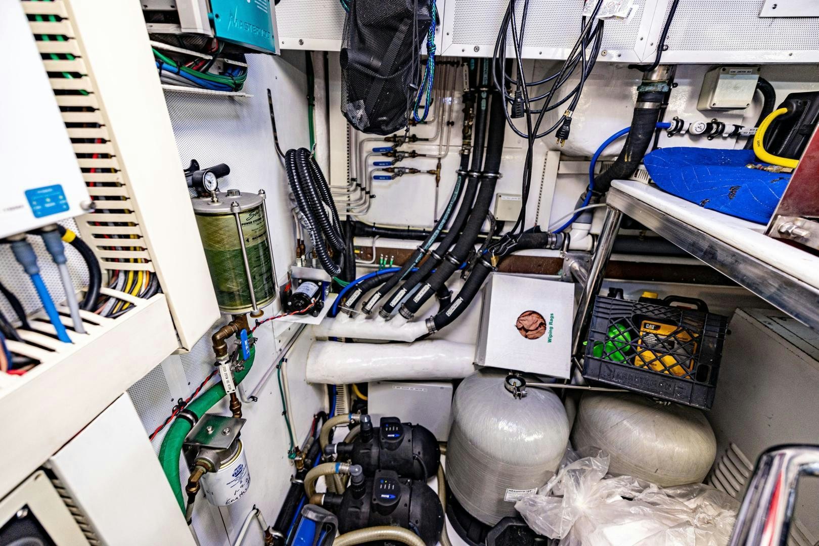 a close-up of a machine aboard GRATITUDE Yacht for Sale