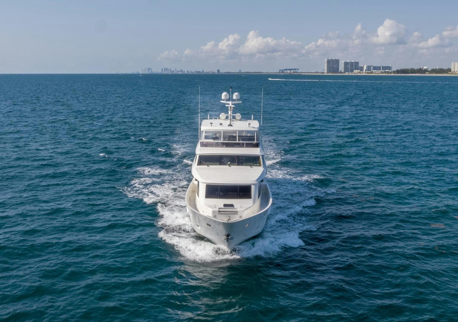 a boat on the water aboard GRATITUDE Yacht for Sale