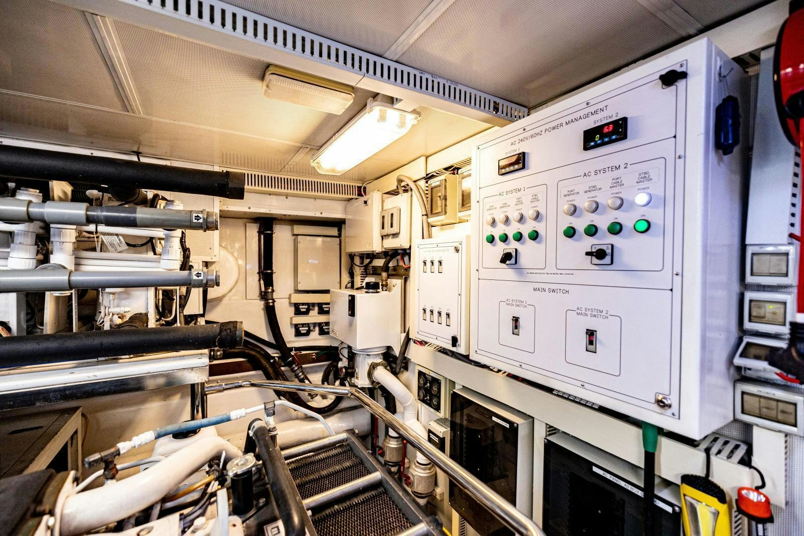 a machine with a light aboard GRATITUDE Yacht for Sale