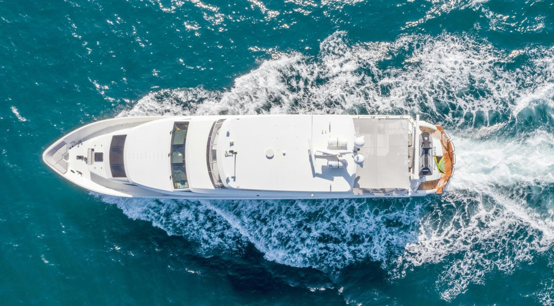 a boat in the water aboard GRATITUDE Yacht for Sale