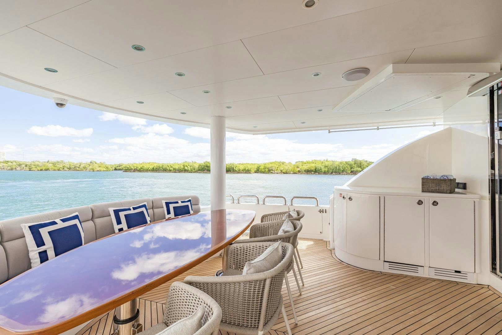 a boat on the water aboard GRATITUDE Yacht for Sale