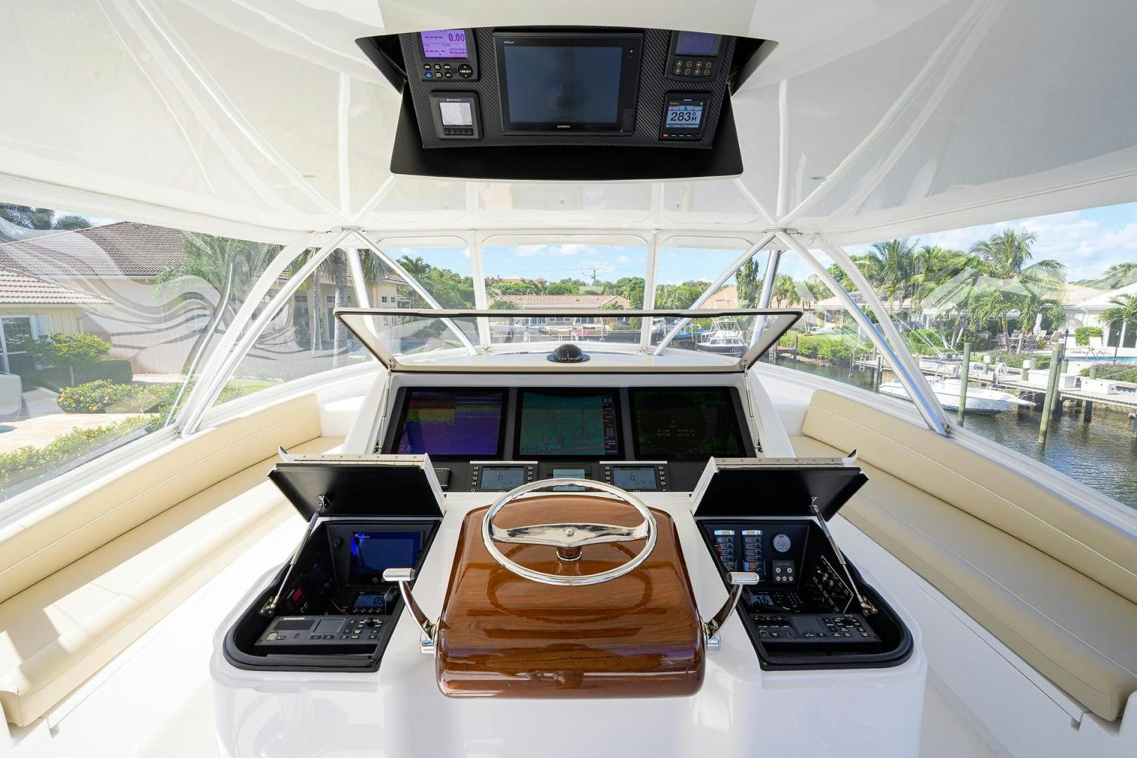inside of a car aboard QUICK RAISE Yacht for Sale