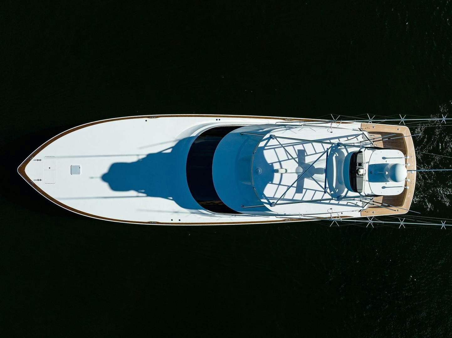 a blue and white sign aboard QUICK RAISE Yacht for Sale