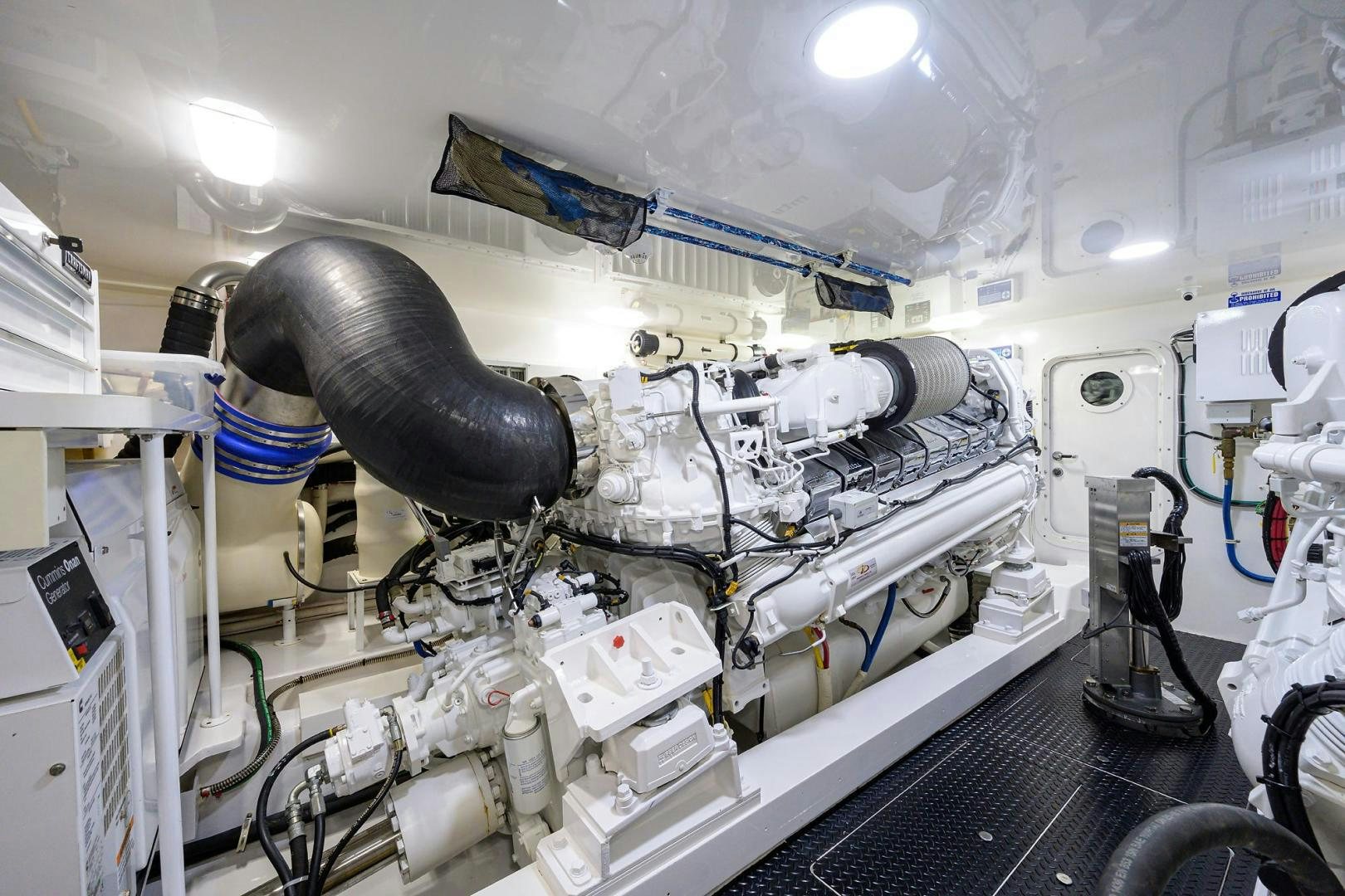 a machine with a large engine aboard QUICK RAISE Yacht for Sale