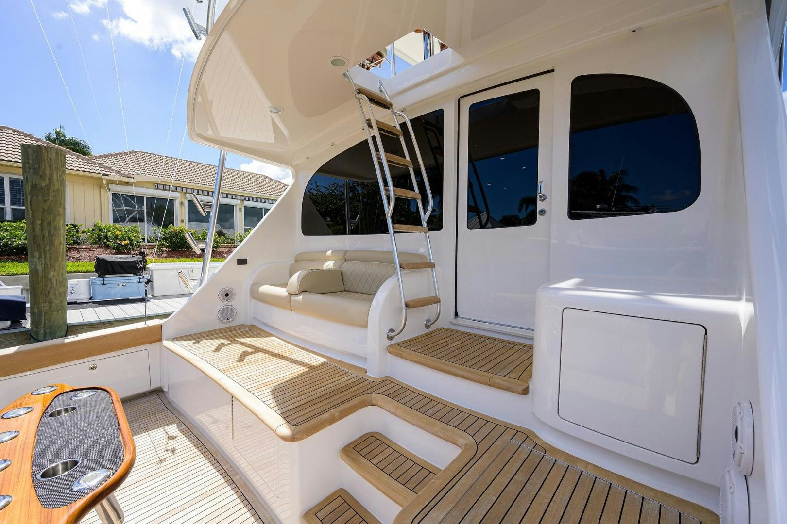 a white vehicle with a door open aboard QUICK RAISE Yacht for Sale