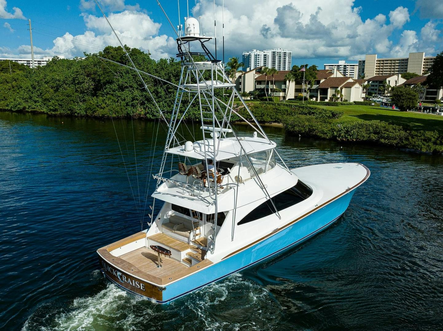 a boat on the water aboard QUICK RAISE Yacht for Sale