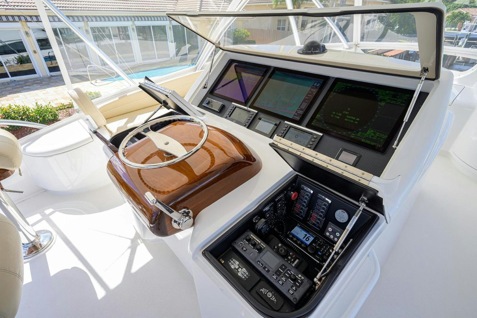 a car with a leather seat aboard QUICK RAISE Yacht for Sale