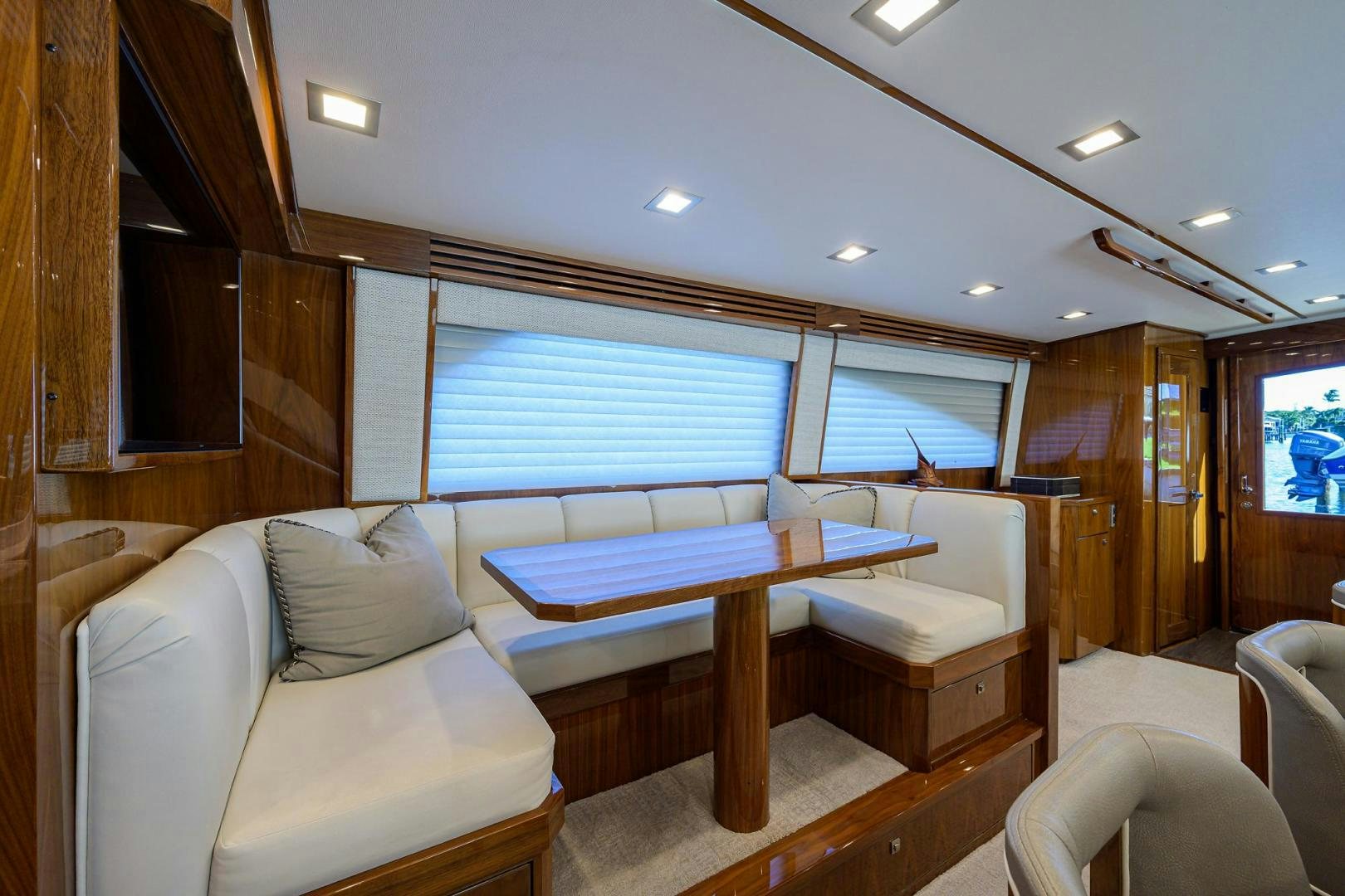 a room with a couch and a table aboard QUICK RAISE Yacht for Sale