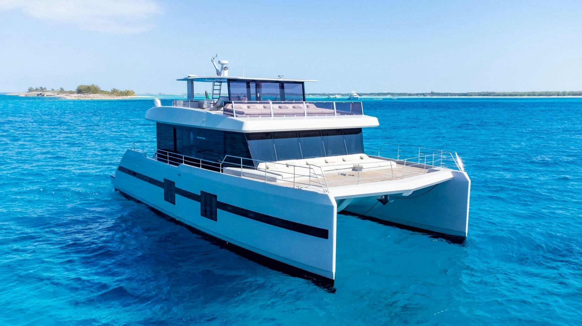 a boat in the water aboard EMMILIZA Yacht for Sale
