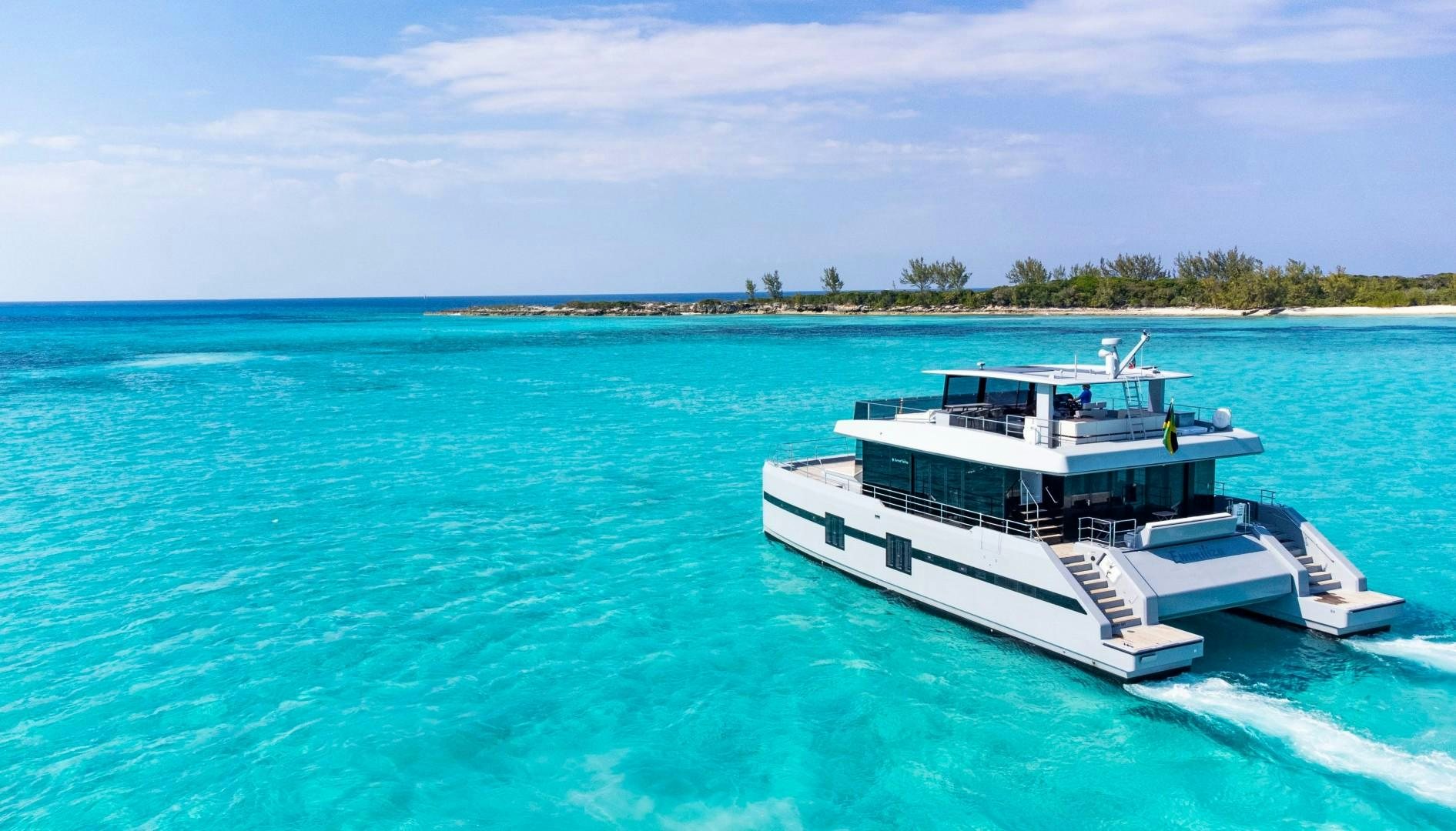 a boat in the water aboard EMMILIZA Yacht for Sale