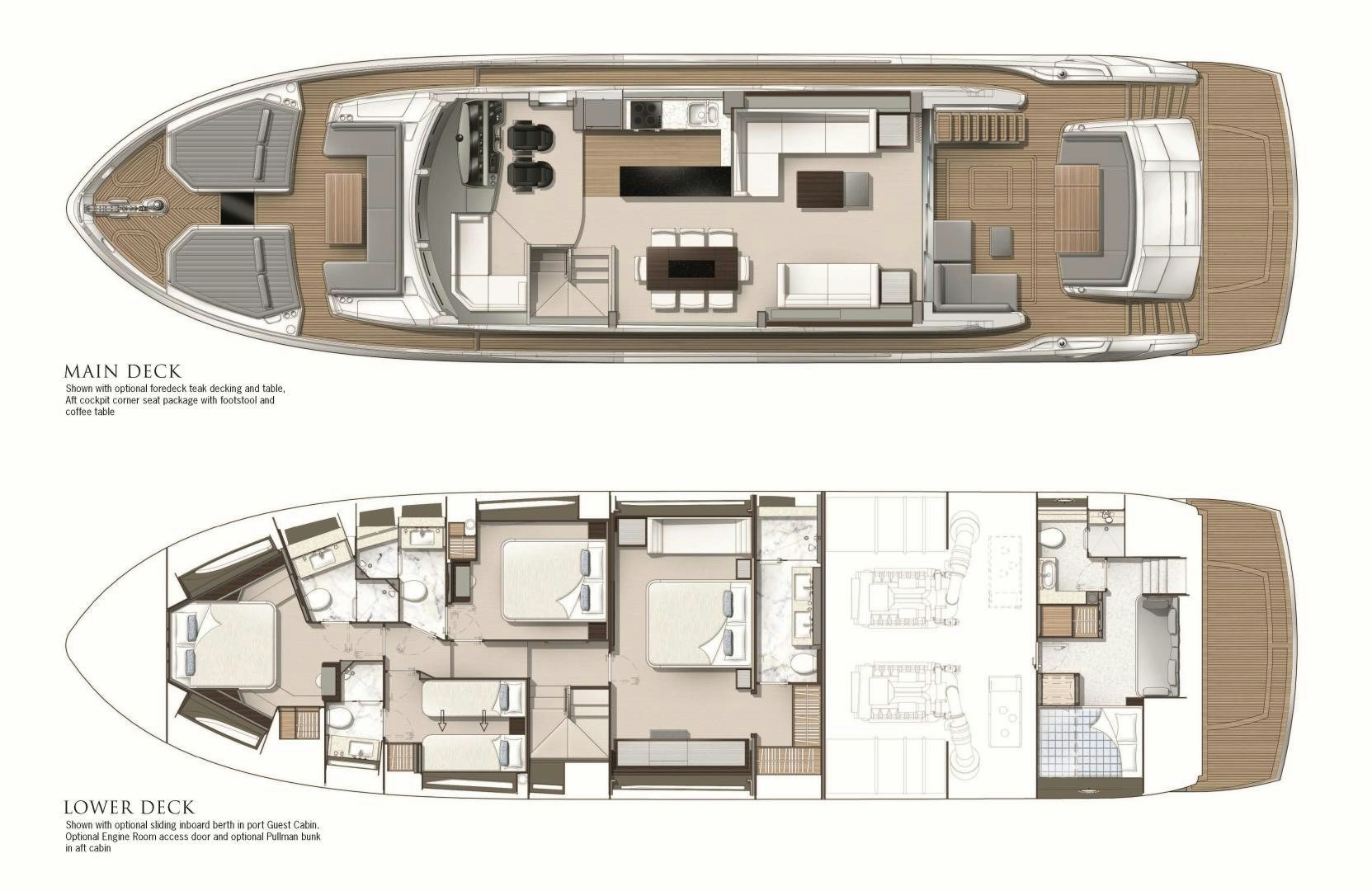 diagram, engineering drawing aboard MOONLIGHT Yacht for Sale