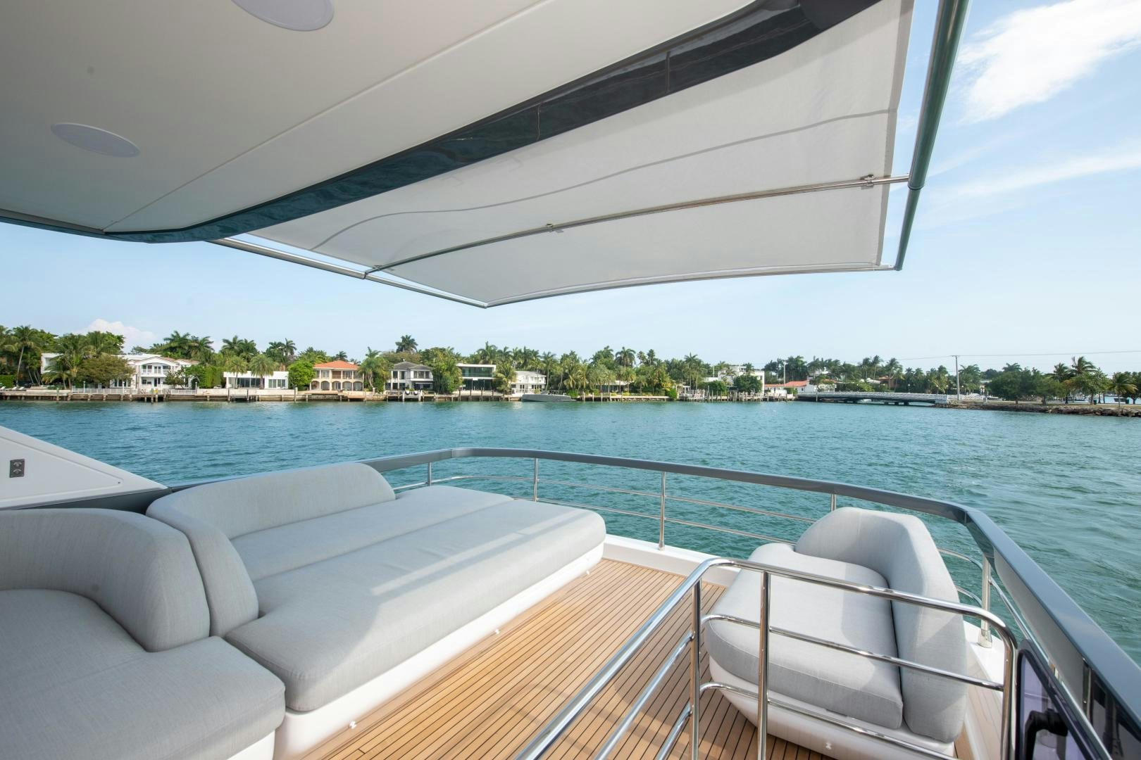 a boat on the water aboard CRIMSON Yacht for Sale