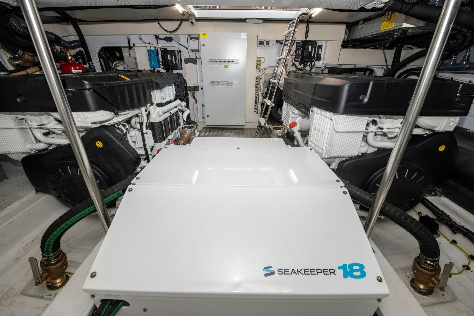 a machine on the counter aboard CRIMSON Yacht for Sale